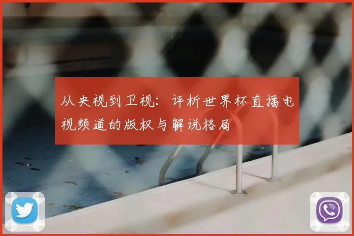 从央视到卫视:评析世界杯直播电视频道的版权与解说格局